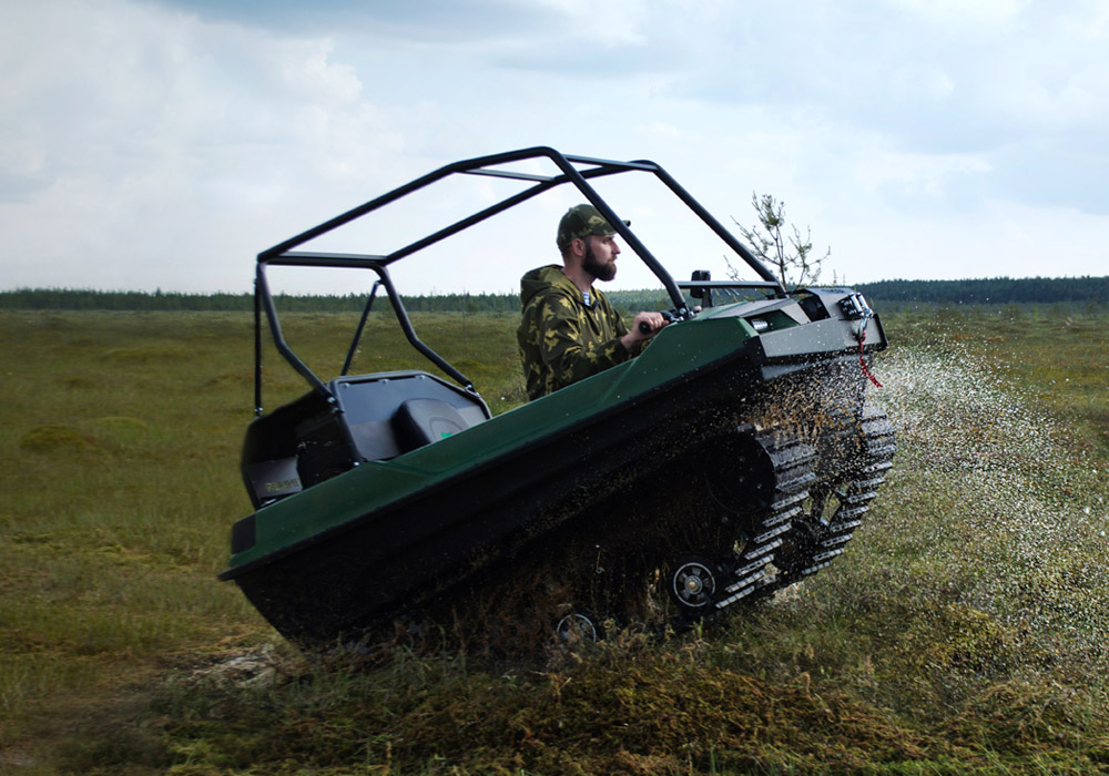 Гусеничный вездеход снегоболотоход Tinger Scout 420