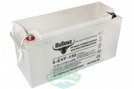 Тяговый гелевый аккумулятор RuTrike 6-EVF-150 (12V150A/H C3)