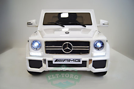Электромобиль RiverToys Mercedes-Benz G65-WHITE-LS528