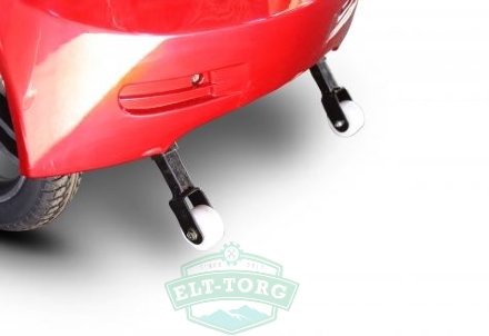 электроскутер Trike 700 - антиопрокидывающие колеса