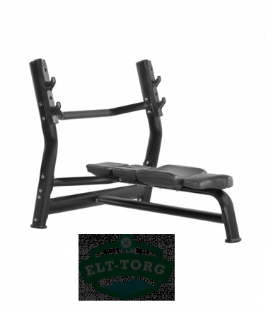 BRONZE GYM H-023А Скамья для жима горизонтальная (ЧЕРНЫЙ)