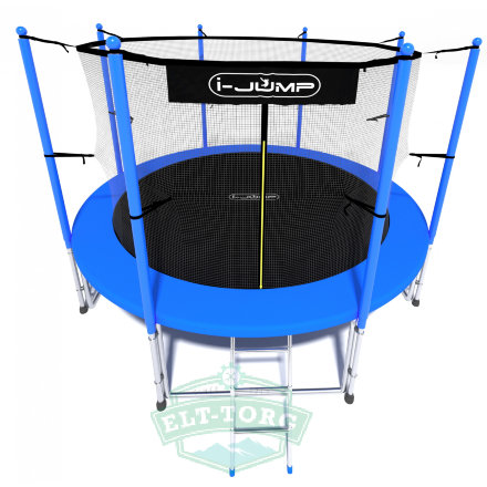 Батут i-JUMP CLASSIC 14ft 4,27м с нижней сетью и лестницей (blue) Батут i-JUMP CLASSIC 14ft 4,27м с нижней сетью и лестницей (blue)