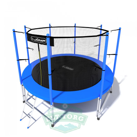 Батут i-JUMP CLASSIC 14ft 4,27м с нижней сетью и лестницей (blue) Батут i-JUMP CLASSIC 14ft 4,27м с нижней сетью и лестницей (blue)