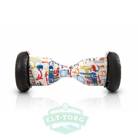 Гироскутер Smart Balance Wheel Suv New 10.5 Premium Граффити Белый Гироскутер Smart Balance Wheel Suv New 10.5 Premium Граффити Белый