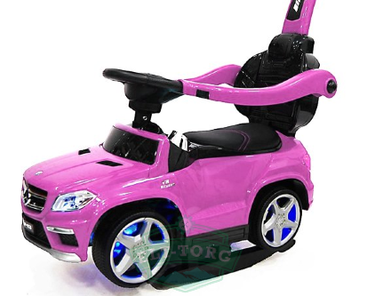 Электромобиль RiverToys Толокар Mercedes-Benz GL63 A888AA-H PINK Электромобиль RiverToys Толокар Mercedes-Benz GL63 A888AA-H PINK