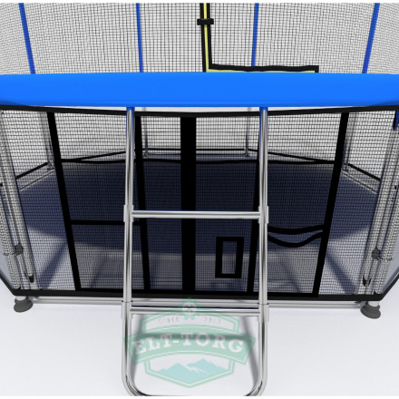 Батут i-JUMP Elegant 10ft 3,06м с нижней сетью и лестницей (blue) Батут i-JUMP Elegant 10ft 3,06м с нижней сетью и лестницей (blue)