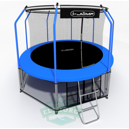Батут i-JUMP Elegant 10ft 3,06м с нижней сетью и лестницей (blue) Батут i-JUMP Elegant 10ft 3,06м с нижней сетью и лестницей (blue)