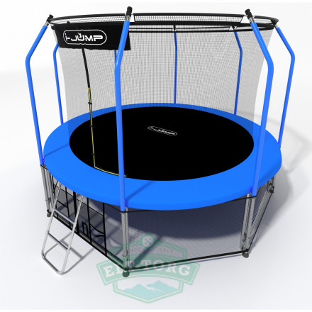 Батут i-JUMP Elegant 10ft 3,06м с нижней сетью и лестницей (blue) Батут i-JUMP Elegant 10ft 3,06м с нижней сетью и лестницей (blue)