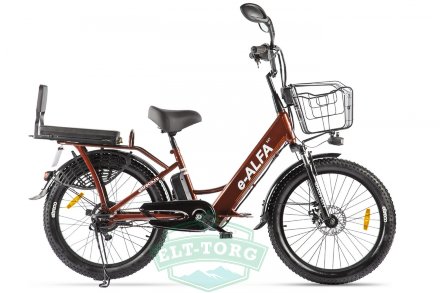 Велогибрид двухподвес Green City e-ALFA Fat