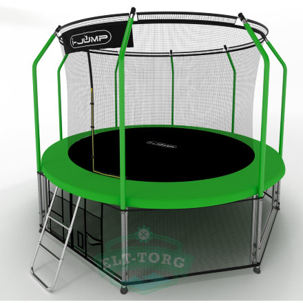 Батут i-JUMP Elegant 8ft 2,44м с нижней сетью и лестницей (green) Батут i-JUMP Elegant 8ft 2,44м с нижней сетью и лестницей (green)