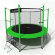Батут i-JUMP CLASSIC 14ft 4,27м с нижней сетью и лестницей (green)