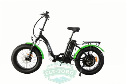 Elbike Taiga 1 Vip черно-зеленый сбоку