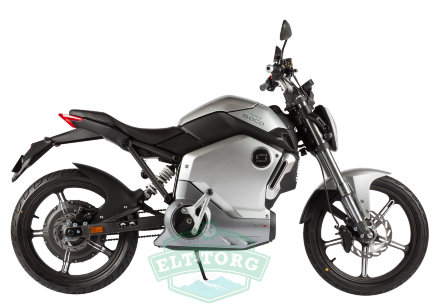 Электромотоцикл Soco Super TS 1950w серебристый Электромотоцикл Soco Super TS 1950w серебристый