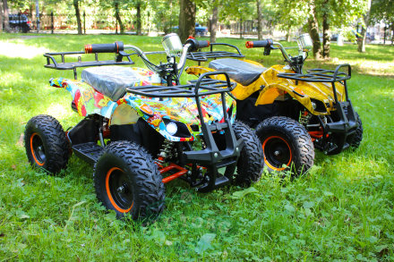 Электроквадроцикл MYTOY 500D Lux черно-оранжевый Электроквадроцикл MYTOY 500D Lux черно-оранжевый