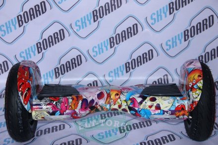 Гироскутер SkyBoard SUV APP 10,5 Черепа Цветные Гироскутер SkyBoard SUV APP 10,5 Черепа Цветные