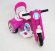 Электромобиль RiverToys MOTO X222XX-WHITE-PINK