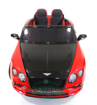 Детский электромобиль BENTLEY CONTINENTAL SUPERSPORTS JE1155 Красно-черный (ЛИЦЕНЗИОННАЯ МОДЕЛЬ)