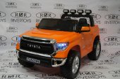 Детский электромобиль TOYOTA TUNDRA MINI JJ2266 оранжевый (ЛИЦЕНЗИОННАЯ МОДЕЛЬ) 