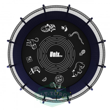 Батут UNIX line SUPREME GAME 14 ft (blue)