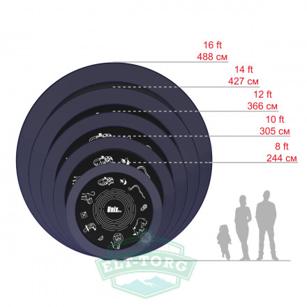 Батут UNIX line SUPREME GAME 16 ft (blue) Батут UNIX line SUPREME GAME 16 ft (blue)