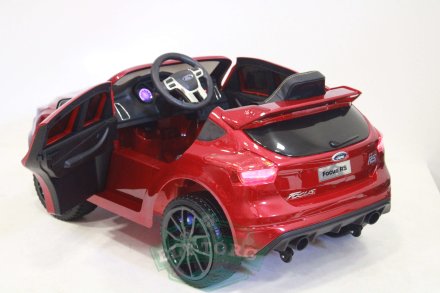 Детский электромобиль FORD FOCUS RS вишневый (ЛИЦЕНЗИОННАЯ МОДЕЛЬ) 