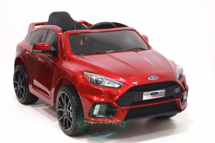 Детский электромобиль FORD FOCUS RS вишневый (ЛИЦЕНЗИОННАЯ МОДЕЛЬ) 