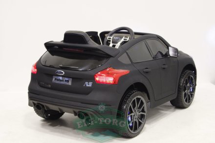Детский электромобиль FORD FOCUS RS черный матовый (ЛИЦЕНЗИОННАЯ МОДЕЛЬ)