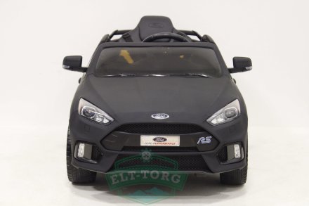 Детский электромобиль FORD FOCUS RS черный матовый (ЛИЦЕНЗИОННАЯ МОДЕЛЬ)