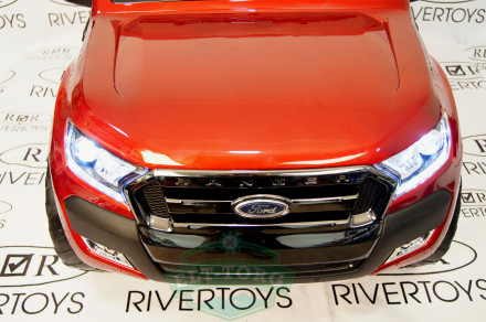 Детский электромобиль NEW FORD RANGER 4WD вишневый (ЛИЦЕНЗИОННАЯ МОДЕЛЬ)