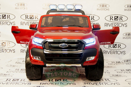 Детский электромобиль NEW FORD RANGER 4WD вишневый (ЛИЦЕНЗИОННАЯ МОДЕЛЬ)